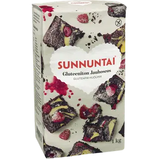 Sunnuntai jahu 1 kg, gluteenivaba, vähese proteiiniga