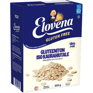 Elovena gluteenivabad suured täisterakaerahelbed 500 g