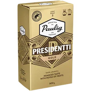 Paulig filtri- ja presskannukohv Presidentti Gold 500 g