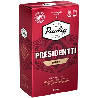 Presidentti Ruby jahvatud kohv, PAULIG, 500 g