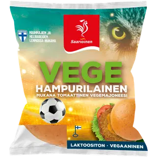 Saarioinen Vegan hamburger 150g