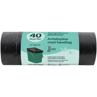 HP Rani Plast prügikotid sangadega 40L 20tk