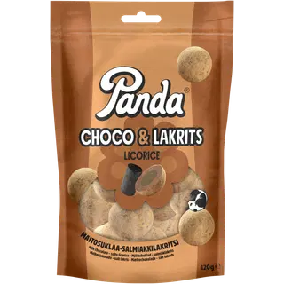 Panda Choco & Lakrits kommid 120g