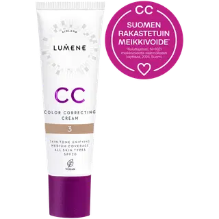 Lumene CC jumestuskreem Color Correcting SPF20 3 30ml