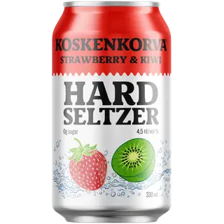 Koskenkorva Hard Seltzer Strawberry&Kiwi muu alkohoolne jook 4,5%vol 330 ml