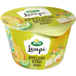 Arla Lempi apelsini-tsitrusemaitseline kohupiim, laktoosivaba, 200 g