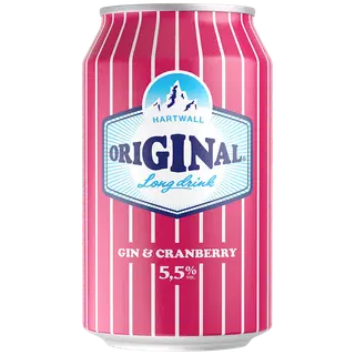 Hartwall Original Long Drink Cranberry muu alkohoolne jook 5,5%vol 330ml