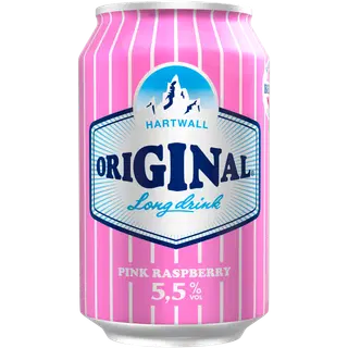 Hartwall Original Long Drink Pink Raspberry muu alkohoolne jook 5,5%vol 330 ml