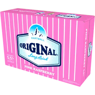 Hartwall Original Long Drink Pink Raspberry muu alkohoolne jook 5,5%vol 24x330 ml