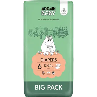 Moomin baby teipmähkmed 6 51tk 12-24kg