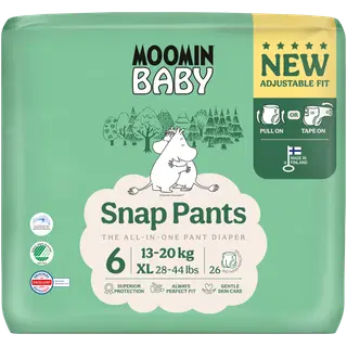 Moomin Baby Snap püksmähkmed 6, 13-20 kg, 26 tk