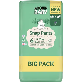 Moomin Baby Snap Pants püksmähkmed S6, 13-20 kg, 44 tk