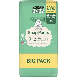 Moomin Baby Snap püksmähkmed S7, 16-25 kg, 40 tk
