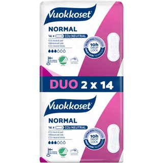 Vuokkoset Normal Duo hügieeniside 2x14 tk