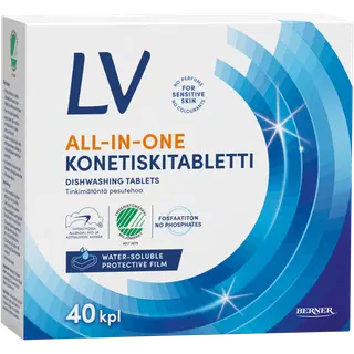 Nõudepesumasina tabletid Allin1 LV 40tk