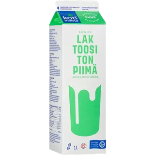 Kotimaista laktoosi- ja rasvavaba hapupiim, 1 L
