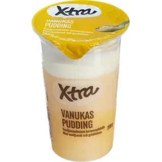 Xtra vanillipuding vahukoorega, 200 g