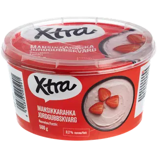 Xtra rasvatu kohupiim maasika, 500 g
