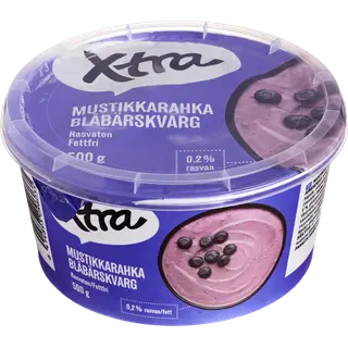 Xtra rasvatu kohupiim mustika, 500 g