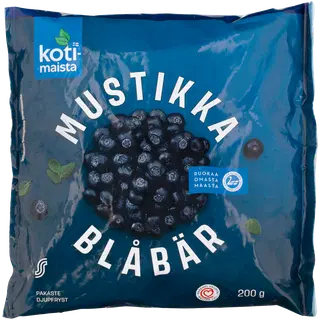 Kotimaista Külmutatud Mustikad 200 g
