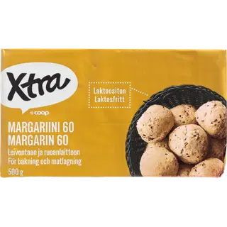 Xtra margariin 60%, 500 g