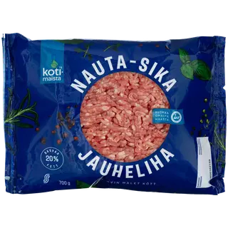 Kotimaista Veise -Ja Seahakkliha 20% 700G 50/50