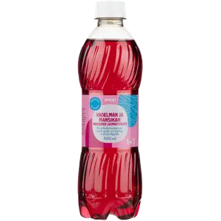 Rainbow vaarika-maasikamaitseline kontsentraat 1+7, 500 ml