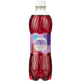 Rainbow jõhvika-mustsõstramaitseline kontsentraat 1+7, suhkruvaba, 500 ml