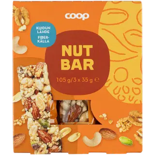 Coop pähklibatoonide 3-pakk, 105g