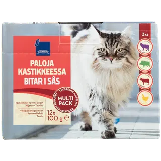 Rainbow kastmete multipakk kassidele 12x100g