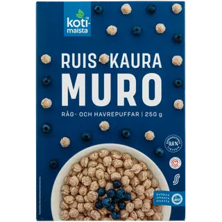 Kotimaista täistera rukki- ja kaerapallid 250 g