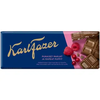 Fazer piimašokolaad punaste marjadega 180g