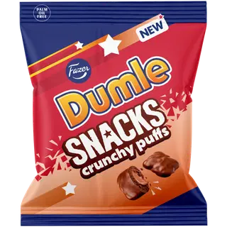 Fazer Dumle Snacks Crunchy Puffs kommikott 140g