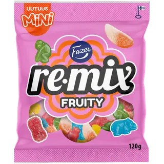 Fazer Remix Mini kommikott, puuviljamaitselised 120g