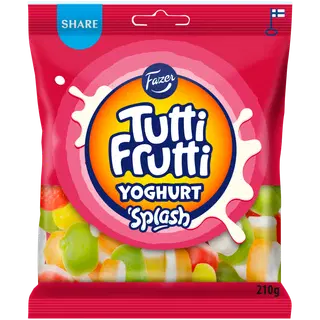 Fazer Tutti Frutti Yoghurt Splash kommikott 210g