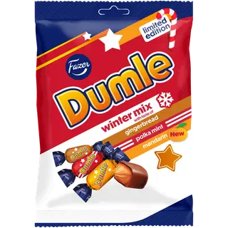 Fazer Dumle talve mix kommikott 180g