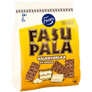 Fazer Fasupala valge šokolaadi täidisega vahvlipalad 199 g