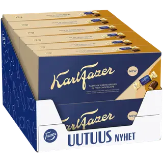 Fazer Crème Brûlée-täidisega šokolaadikommid karbis 250g