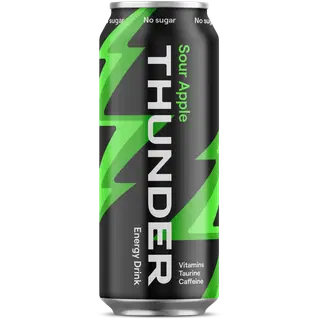 THUNDER ENERGY Hapu õun, suhkruvaba, energiajook 500 ml