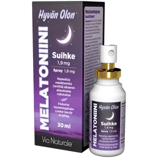 ViaNaturale melatoniinisprei 1.9 MG 30 ML