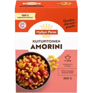 Myllyn paras kiudainetega rikastatud pasta amorini 500g