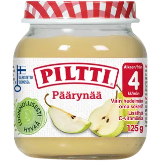 Piltti pirnipüree 125 g, alates 4-elukuust