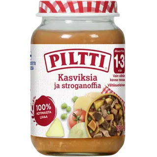 Piltti köögiviljad stroganov 1-3a 190g
