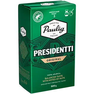 Jahvatatud kohv Presidentti PAULIG 500g