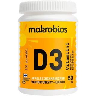Makrobios D-vitamiini tabletid 50µG 150tk 53g