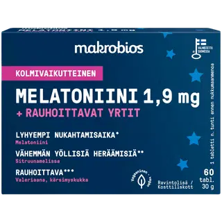 Makrobios melatoniini tabletid rahustavate ürtidega 60 tk 30 g