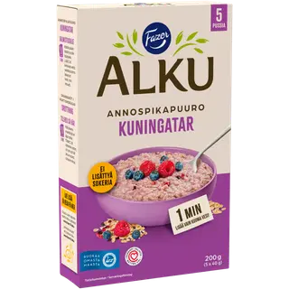 Fazer Alku vaarika- ja mustikamaitseline kiirpuder portsjonitena 200 g / 5 x 40 g