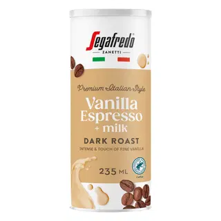 Segafredo Vanilla Espresso+milk kohvijook piimaga 235 ml