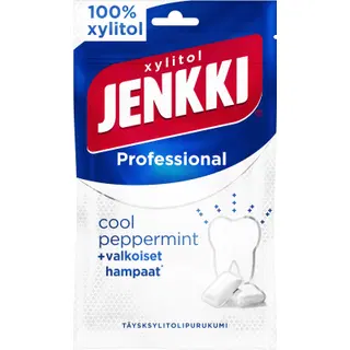 Jenkki Professional Cool Peppermint ksülitoliga närimiskummid 80g