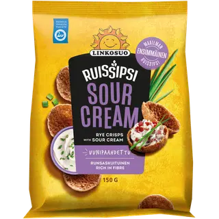 Linkosuo hapukooremaitselised rukkisuupisted 150 g